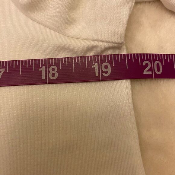 Talbots White Rayon Top with Hemline Tie - Picture 7 of 9